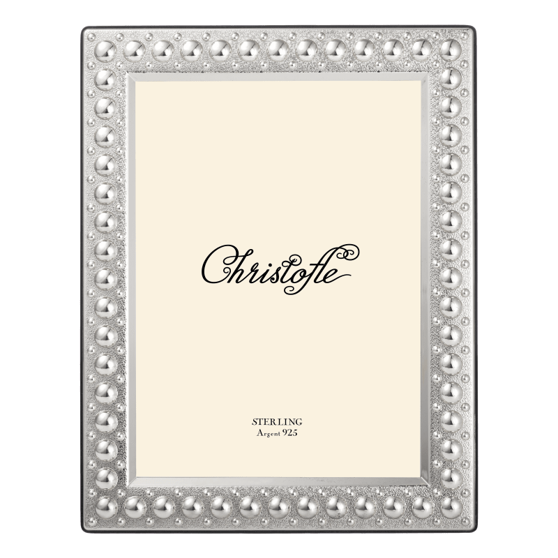 Sterling Silver 4 x 6 Picture Frame Perles